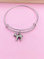 Lebua Jewelry Silver Lamb Charm Bracelet Personalized Customized Monogram Jewelry, N1587E